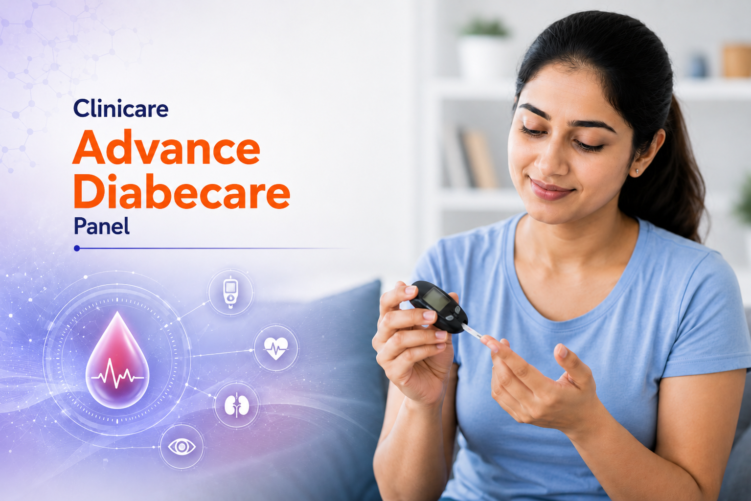 Clinicare Advance Diabecare Panel Advanced Diabetes Test Ahmedabad