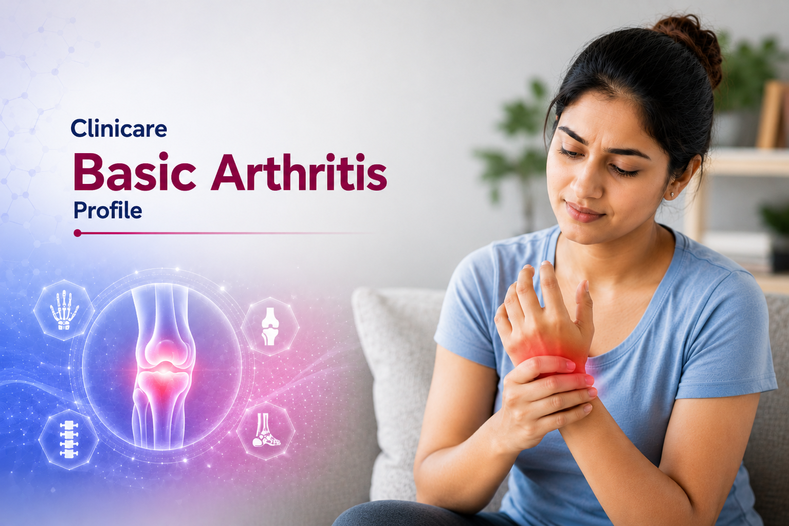 Clinicare Basic Arthritis Profile Joint Pain Test Ahmedabad