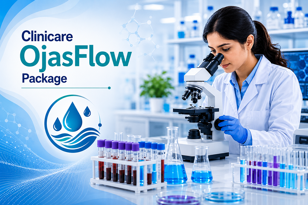 Clinicare OjasFlow Comprehensive Health Package Ahmedabad